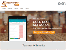 Tablet Screenshot of keywordxp.com